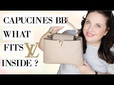 New Louis Vuitton Inspired Capucines BB showing, What's In My New Bag And  Bag Size Comparisons 