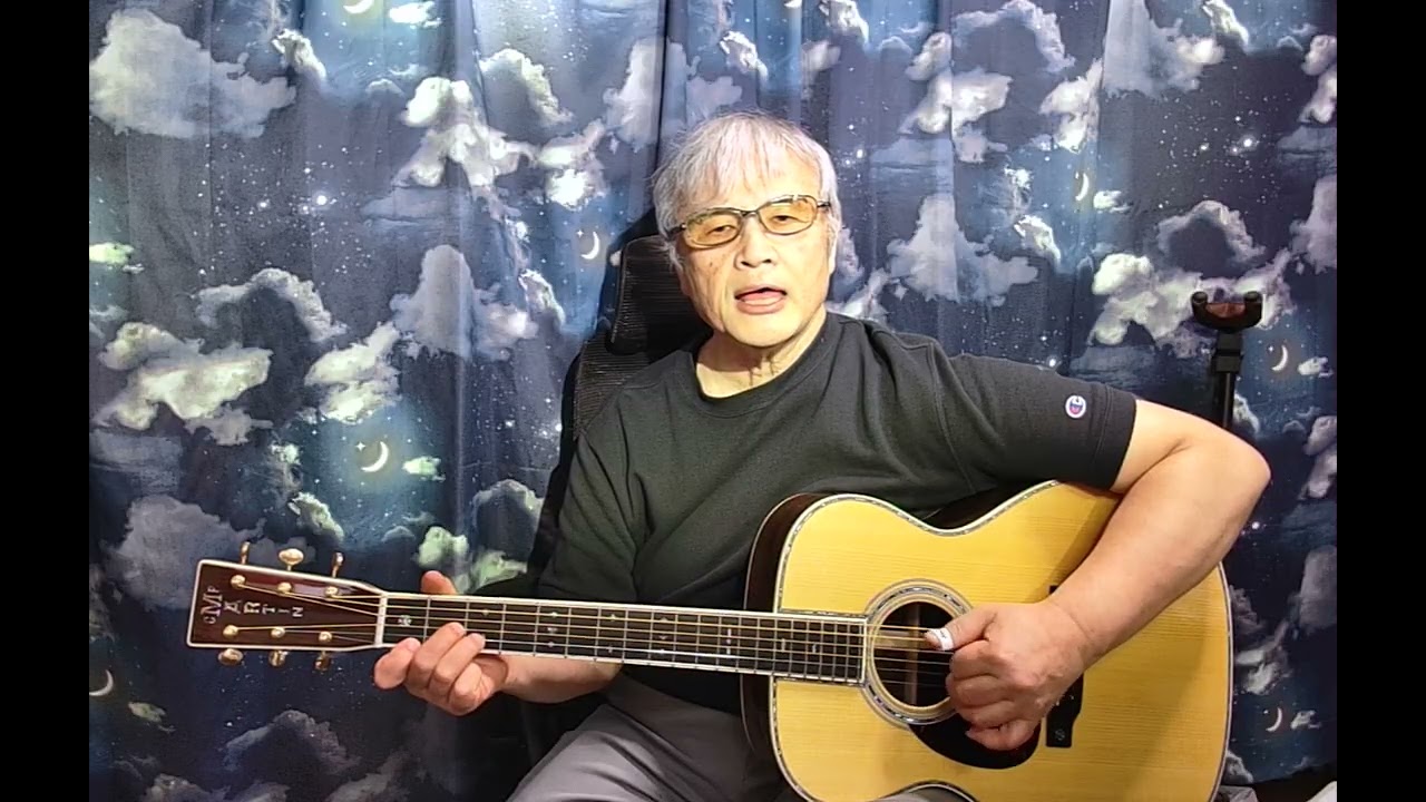 NSP「夜」ギター弾き語りリカバー2