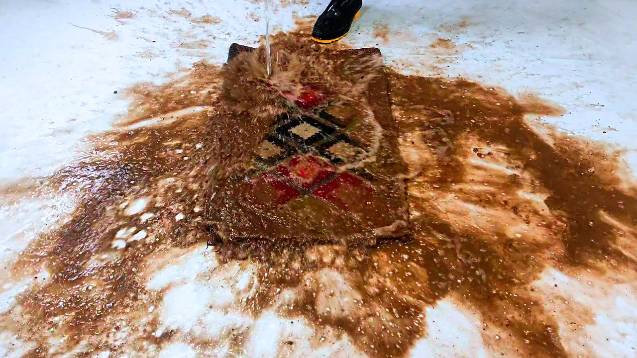 How To Clean The Nastiest Rugs! Satisfying ASMR Carpet Cleaning YouTube