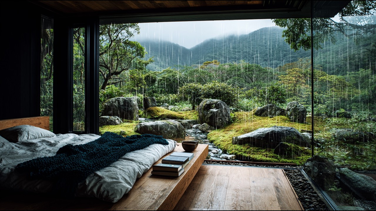 10 Hours of Rain on Window | Natural White Noise for Insomnia