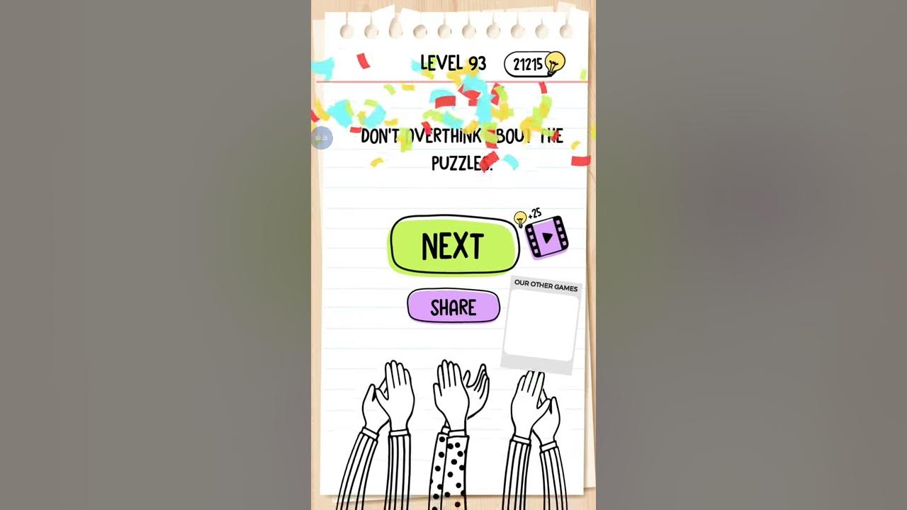Brain Test level 93 walkthrough solution - YouTube