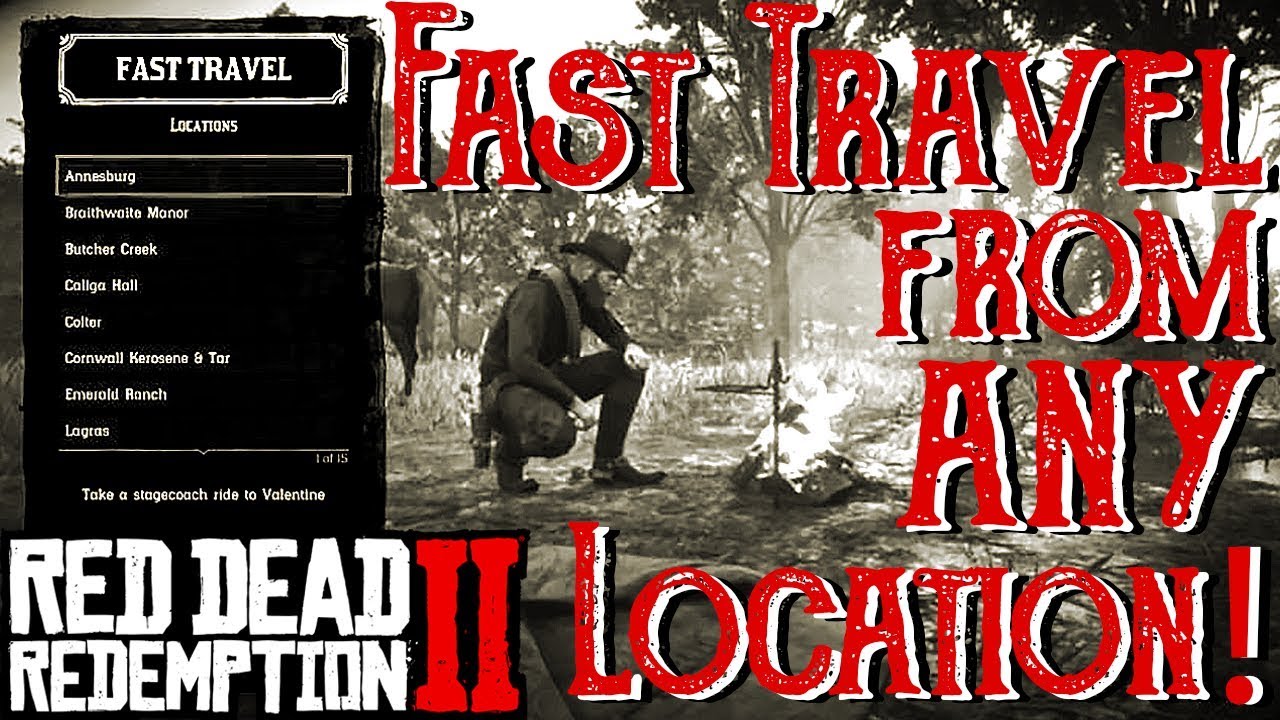 fast travel from wilderness camp rdr2 story