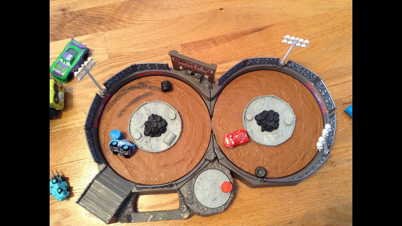 Disney Cars Mini Racers Crank & Crash Playset Review YouTube