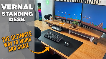 Upgrade je werkplek met het perfecte Vernal sta-bureau. Mijn nieuwe opstelling