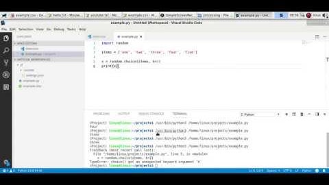 Python Random Item From List