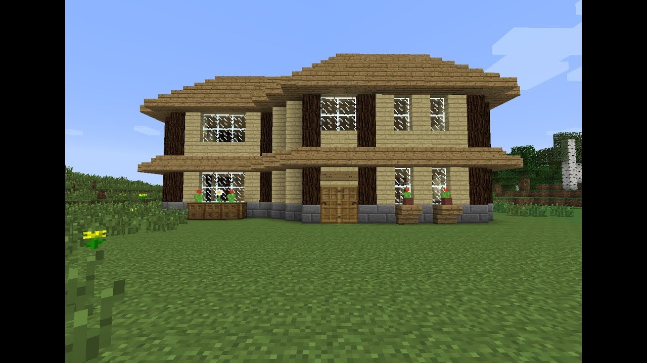 Tuto2 comment faire une belle maison dans minecraft youtube