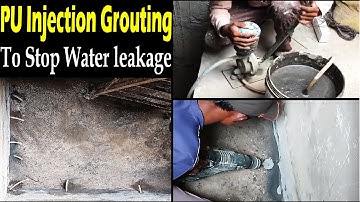 PU Injection Grouting System for waterproofing | Polyurethane or Epoxy water leakage repair