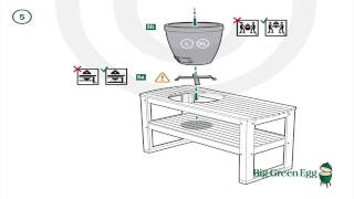 How to assemble a Big Green Egg Acacia Table.