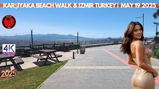 4K Bikini Beach Ladies Beach Walk 2025 Karşıyaka, Turkey