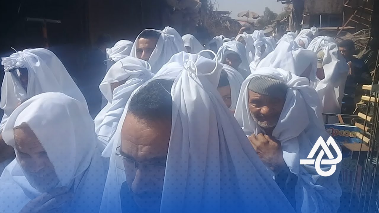 احتجاج بالأكفان في إنزكان رفضا لهدم مسجد