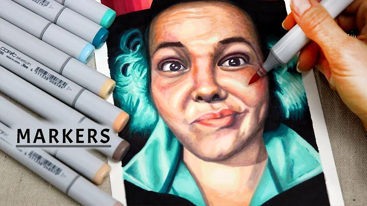 How to draw Realistic Portrait with Markers