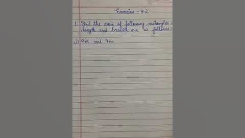 Area of Rectangle and square| Class-5| Maths | Exercise- 8.1(1 to 5 part)