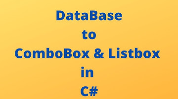 Add Data from DataBase to ComboBox and ListBox in C# in Telugu Step by Step