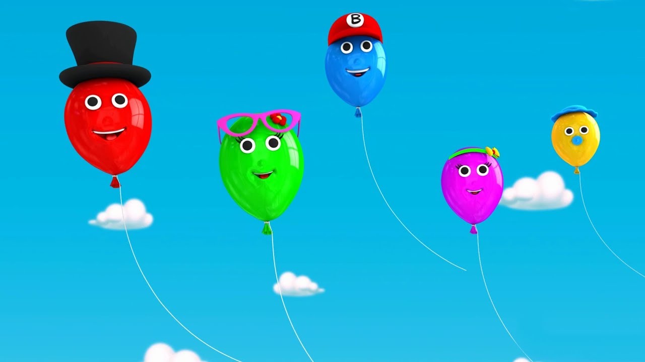 The Finger Family Colors Balloons | Cat & Donuts Finger Family Songs ...