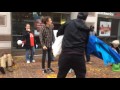 Big Bank Sleep-In protest at Bank Of America in downtown Springfield
