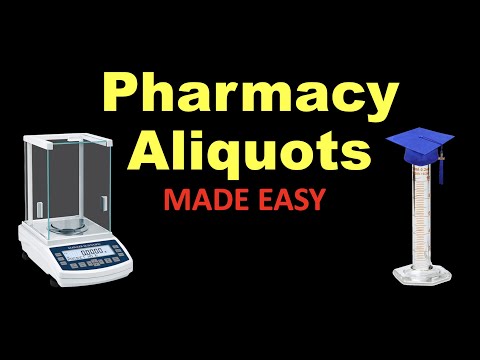 Pharmacy Aliquots MADE EASY