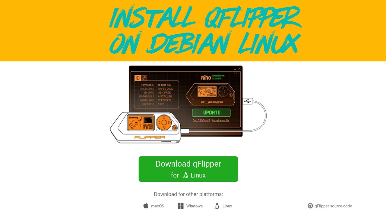 flipper-zero-install-qflipper-app-using-flatpak-on-debian-linux-youtube