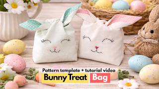 DIY Bunny Treat Bag Sewing Project | Easy Sewing Tutorial for Beginners | Easter DIY Gift Idea
