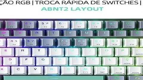 Machenike K500-B61 Mini Mechanical Keyboard 60% ABNT2 Layout RGB Backlight Hot-swappable NKRO Wired