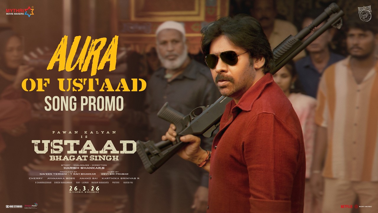 Aura Of Ustaad - Song Promo | Ustaad Bhagat Singh | Pawan Kalyan | Harish Shankar | Devi Sri Prasad
