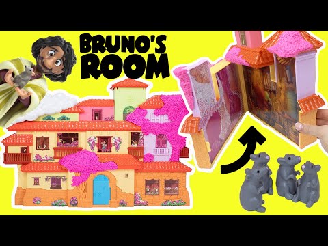 Disney Encanto Bruno's Room at Madrigal House with Mirabel, Isabela, Luisa, Alma