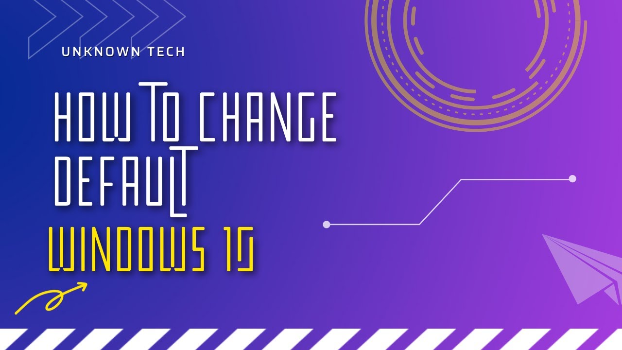 How to default your Softwares - YouTube