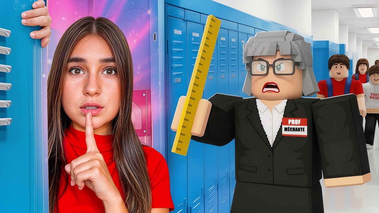 Je suis en retard pour l'école dans roblox ...