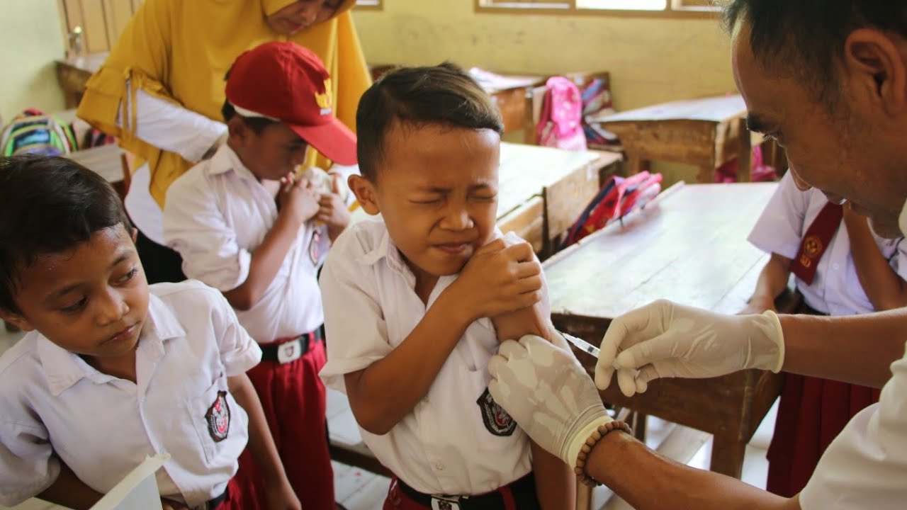 Imunisasi SDN Mekarjaya V Desa Sahbandar Kec. Kertajati Majalengka 2019