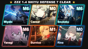 ZZZ 1.4 | Shiyu Defense 7 | M6S1 Miyabi x M0S1 Yanagi | S Rank Showcase