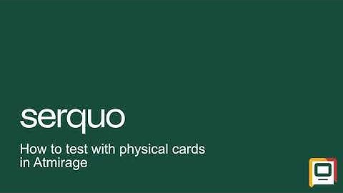 How to test with physical cards in Atmirage -- Atmosphere Tips