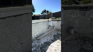 Installing tile in this beautiful pool. #pooltile #poolremodel #poolplaster