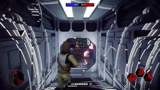 Star Wars Battlefront 2 HVV Bossk Destroys the other team!