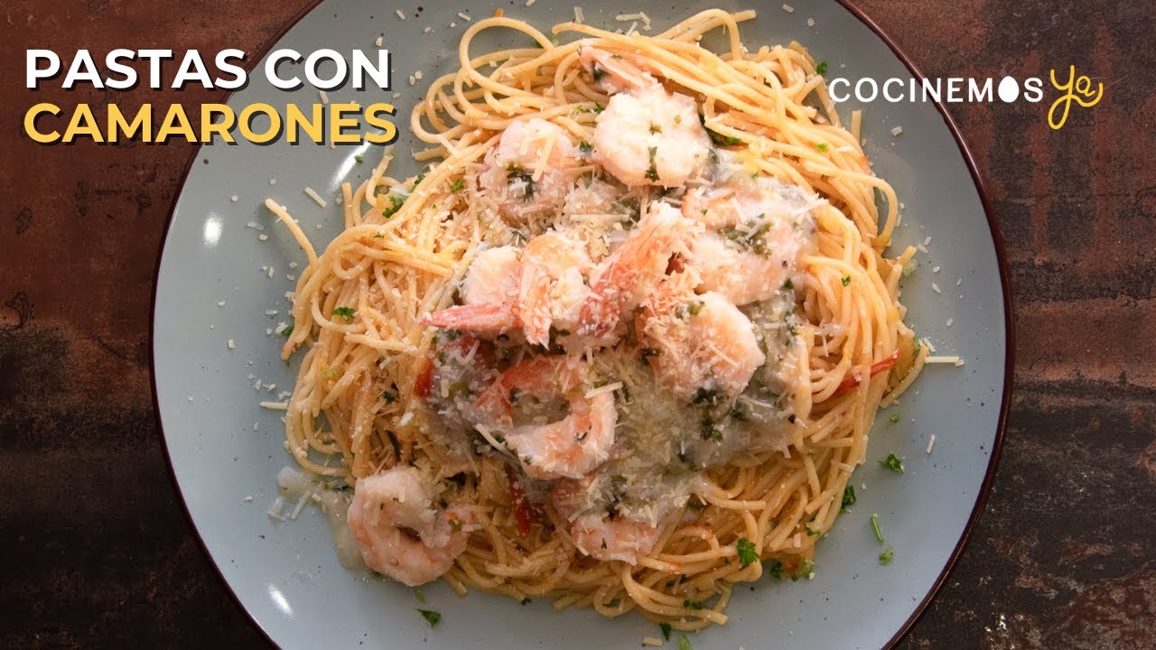 Pastas con camarones