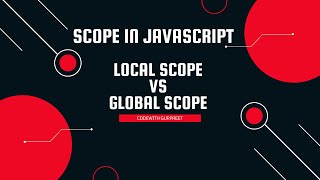 What is scope | Global Scope vs Local Scope with example in brief explanation #javascript