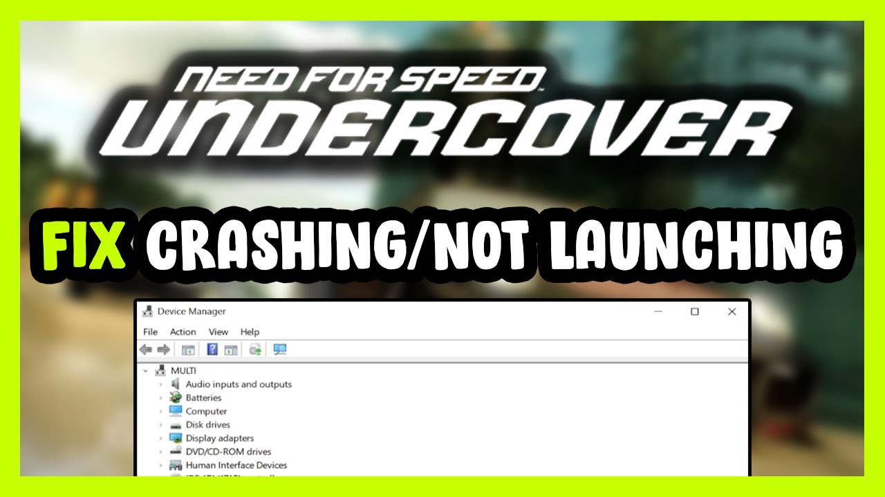 How to FIX Need for Speed: Undercover Crashing / Not Launching! - YouTube