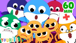 Baby Shark's Family vs Jellyfish | Baby Shark Song for Kids