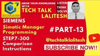 #PART13 COMPARISON INSTRUCTIONS IN SIMATIC MANAGER P3| SIEMENS TUTORIALS HINDI| AUTOMATION TUTORIALS