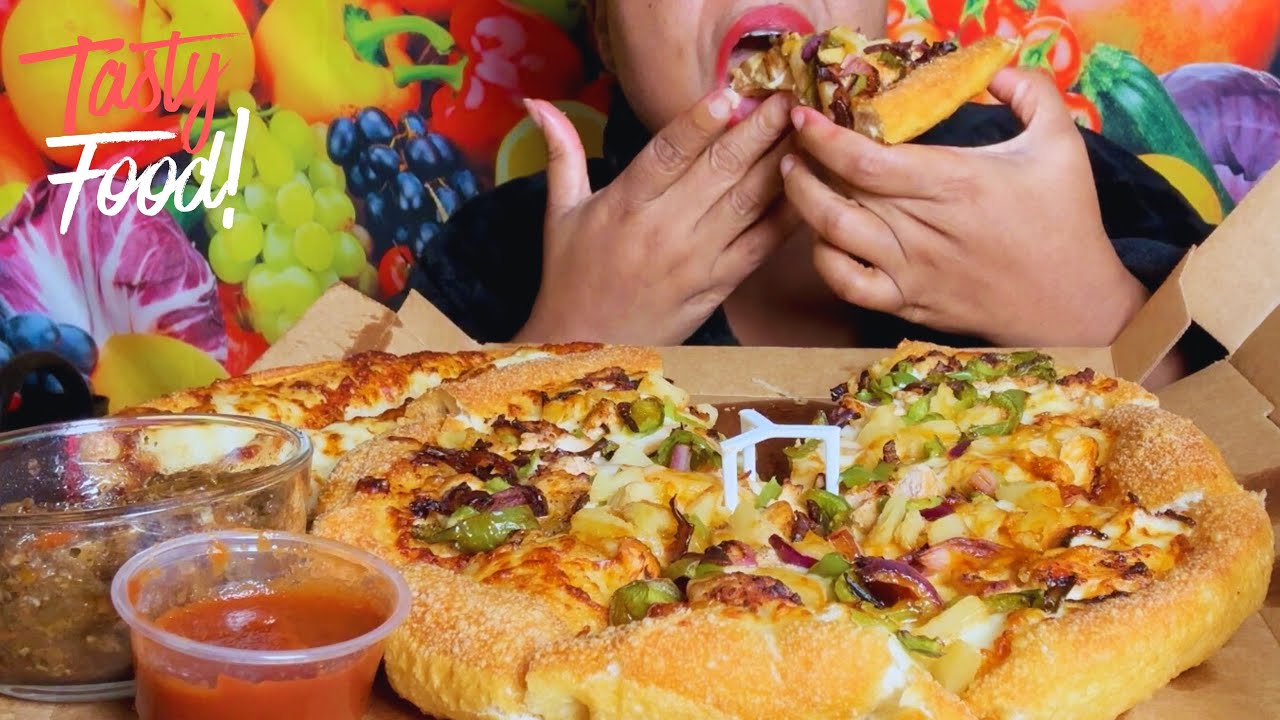 ASMR Food Haul Pizza Hut BBQ Chicken + Homemade Oxtail