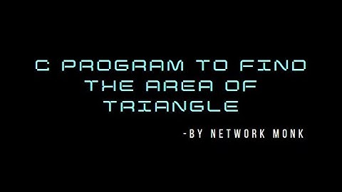 C program to find the Area of a Triangle using Heron