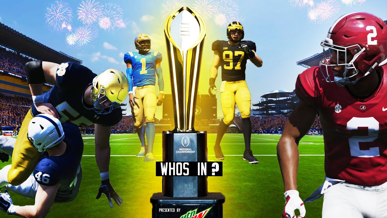 WHOS IN? Playoff Selection Show! NCAA 14 College football revamped