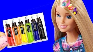 26 DIY BARBIE IDEAS ~ Miniature Paints, Hairpins, Donuts, Toothpaste AND MORE Crafts!