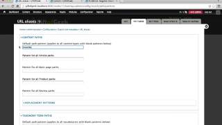 122. How to set good default URL alias patterns and installing the Pathauto module (a Drupal how-to)