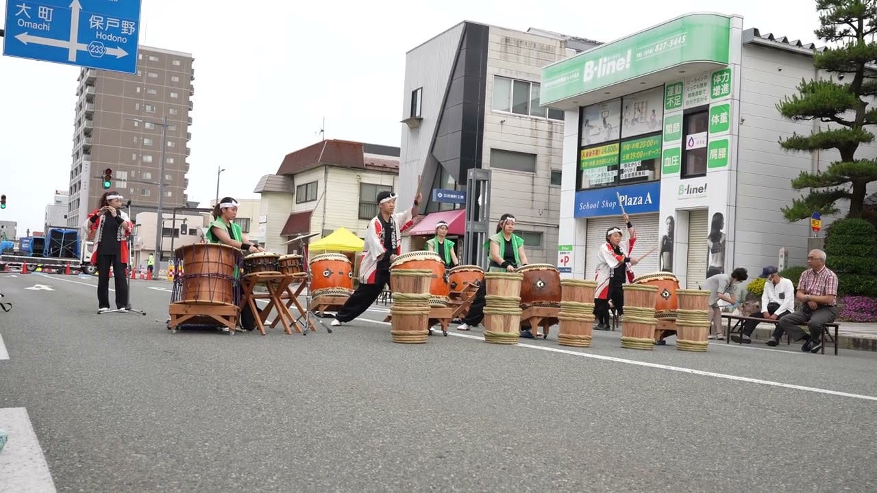 大館曲げわっぱ太鼓① 📍ヤートセ秋田祭 (通町第3会場) 2024-06-23T10