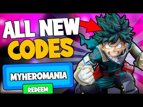 Roblox My Hero Mania codes (September 2021)