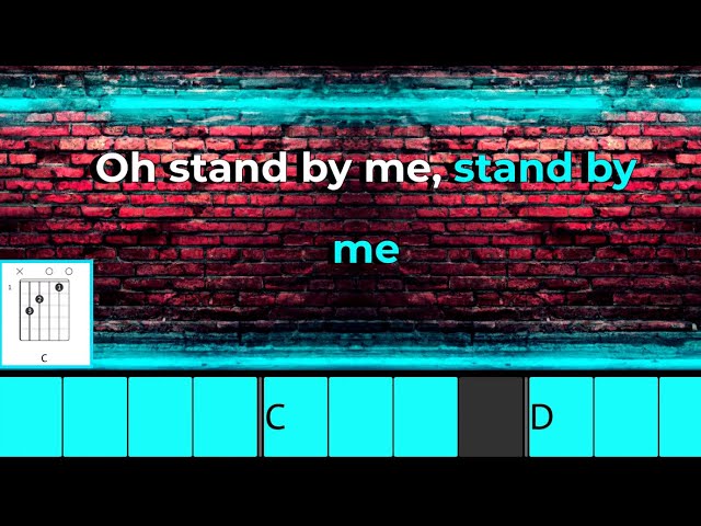 Stand By Me - Ben E King - Guitar-  Guitar Chords w/Lyrics class=