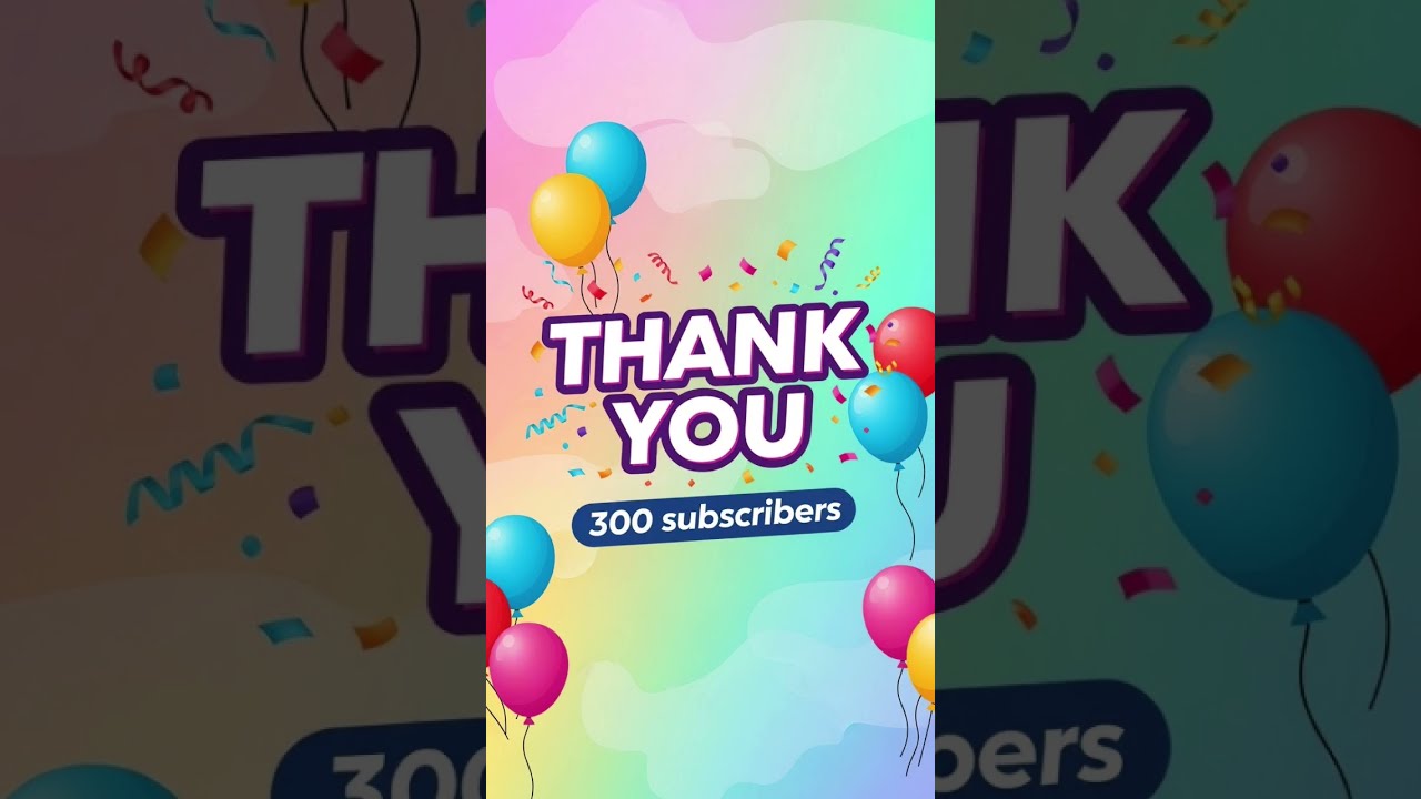 Thank You For 300 Subs Subscribers Omg Thankyou