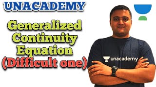 Generalized continuity equation example -1