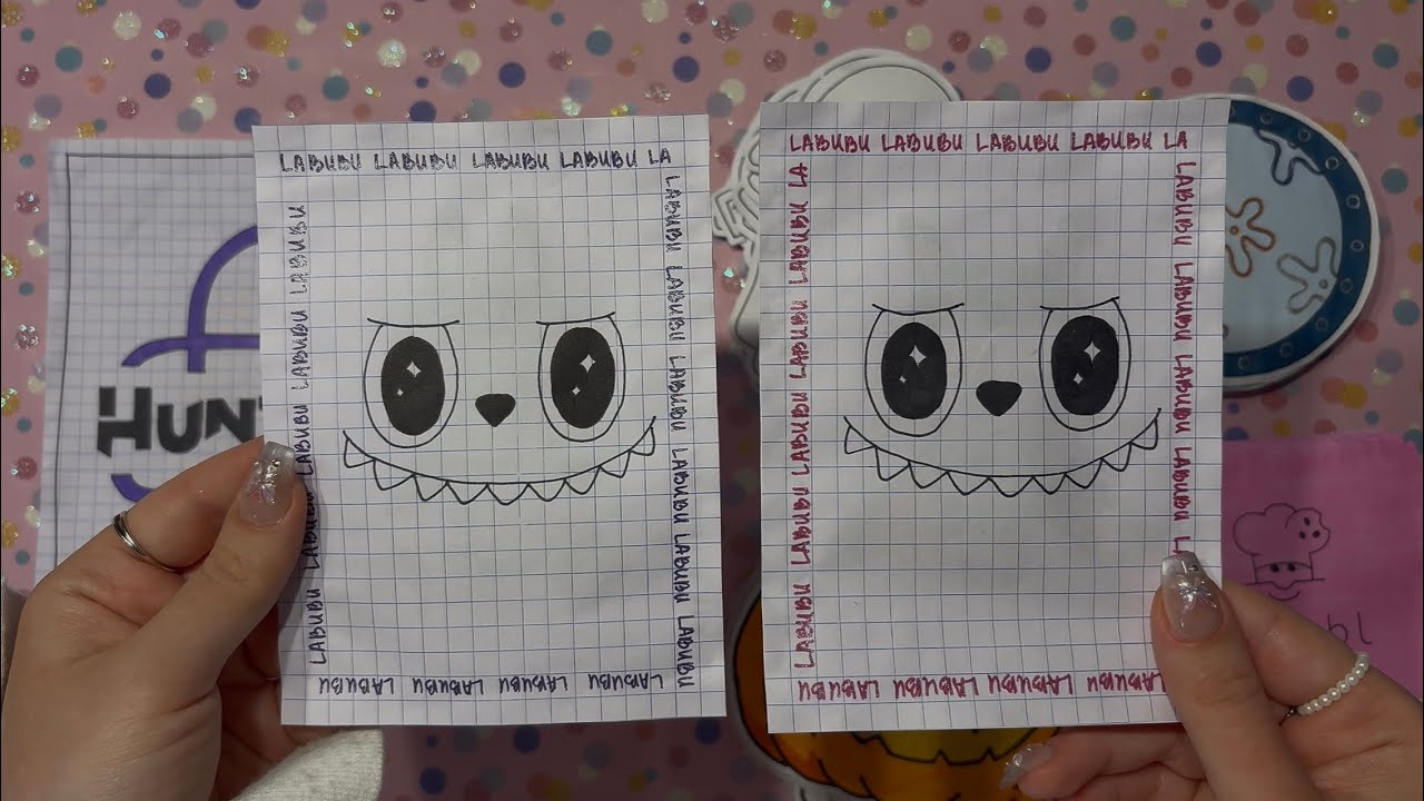 Paper Surprise 🧸💖🍀 ASMR unpacking 🎧✨ LABUBU DIY stickers 