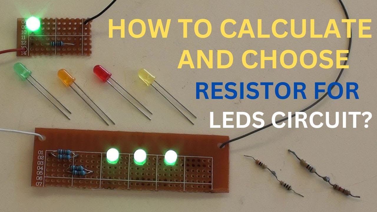 How To Choose A Resistor For Led(s) - YouTube