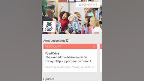 How class updates and posts work on Bloomz